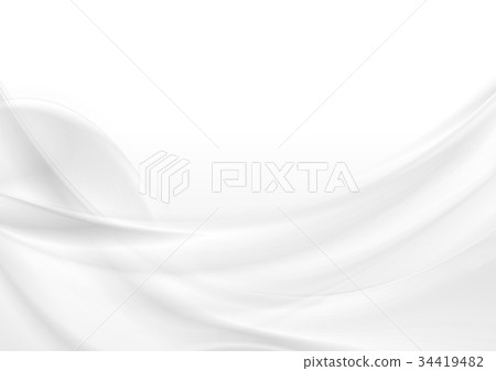 Abstract grey white smooth waves 34419482