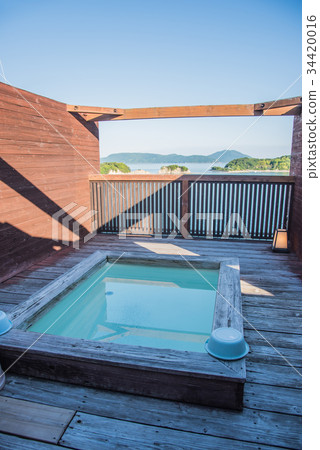 酒店的露天浴池享有小豆島天使路的景緻 酒店的露天浴池享有小豆島天使路的景緻 34420016