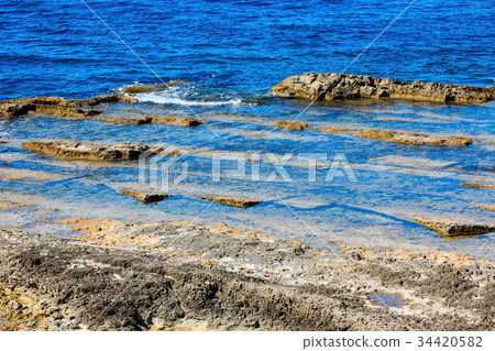 Sicily summer sea coast, Italy Sicily summer sea coast, Italy 34420582