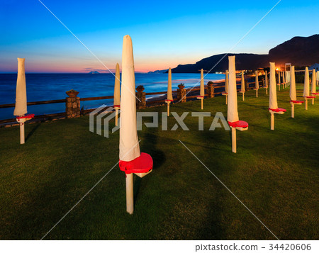 Sunset near sea beach 34420606