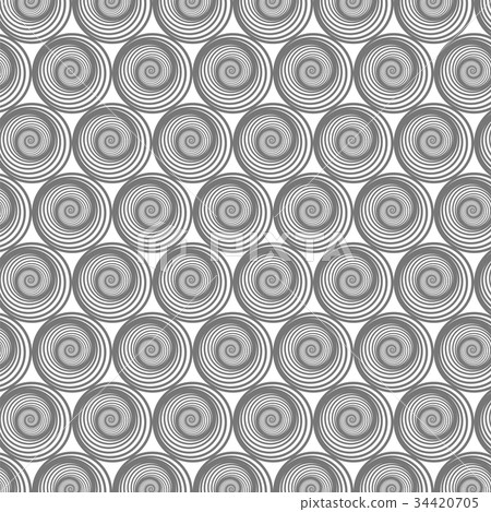 Spiral Line Geometric Ornament 34420705
