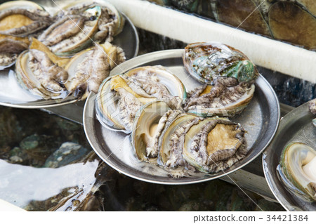 鮑魚在Kamata市場出售 34421384