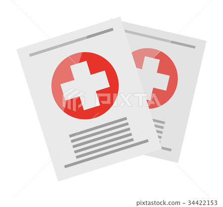 Two Sheets with Medical Information Illustration Two Sheets with Medical Information Illustration 34422153
