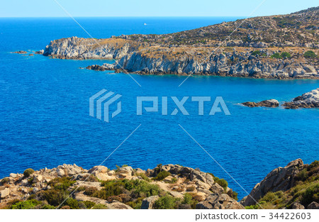 Summer sea coast (Sithonia, Greece). 34422603