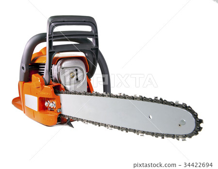 chain saw on a white background 34422694