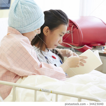 A girl who lives in a hospital room with a sick mother 34423040