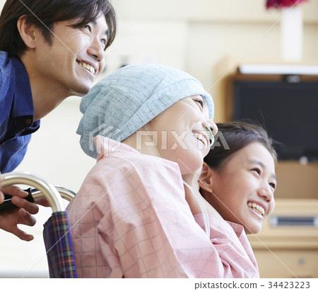 支持與疾病戰鬥的家庭畫象 34423223