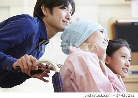 Family portrait supporting the fight against illness Family portrait supporting the fight against illness 34423252