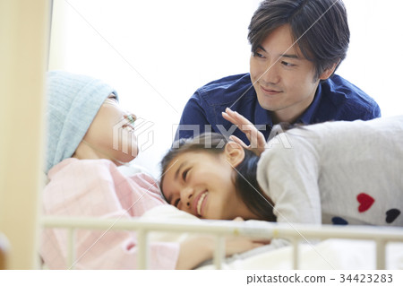 Family supporting fight disease 34423283