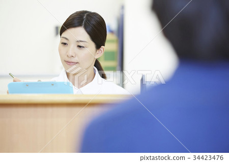 Hospital receptionist nurse medical office work Hospital receptionist nurse medical office work 34423476
