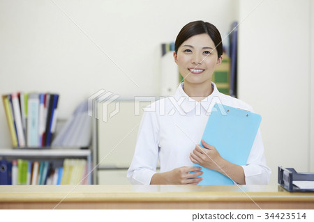 醫院接待員護士醫療辦公室畫象 34423514