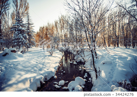winter park in snow winter park in snow 34424276