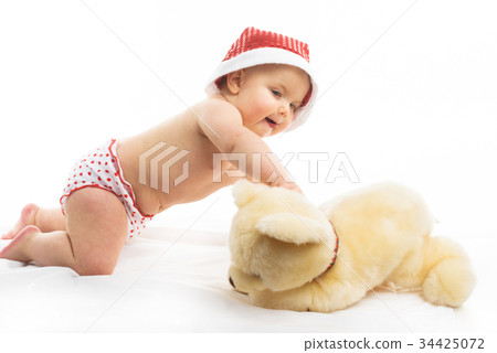 with santa hat 34425072