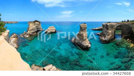Faraglioni at Torre Sant Andrea, Italy 34427608