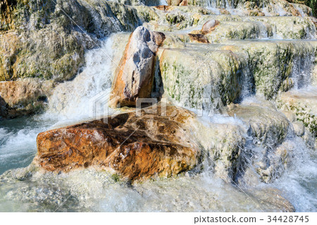 Natural spa Saturnia thermal baths, Italy 34428745