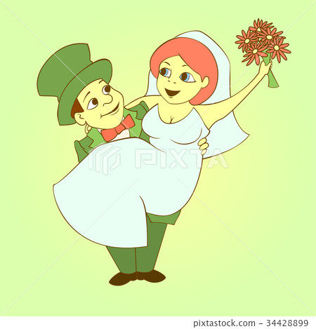 The bride and groom The bride and groom 34428899