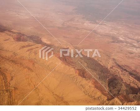 中國新疆天山鳥瞰圖/中國天山 34429552