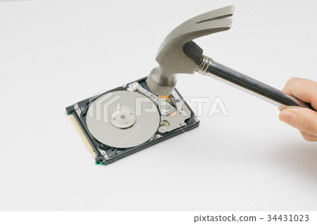 HDD hard disk destruction image HDD hard disk destruction image 34431023