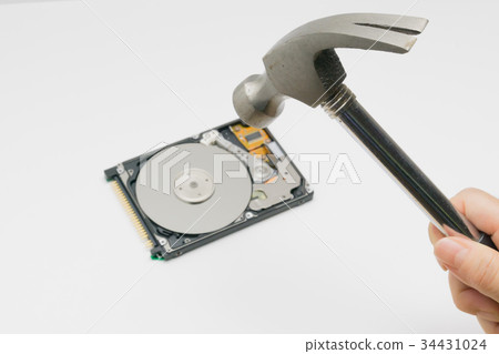 HDD hard disk destruction image HDD hard disk destruction image 34431024