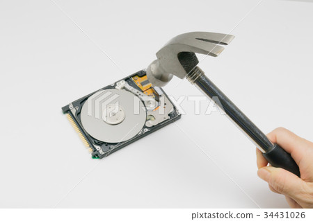 HDD hard disk destruction image HDD hard disk destruction image 34431026