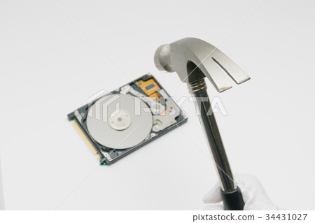 HDD hard disk destruction image HDD hard disk destruction image 34431027