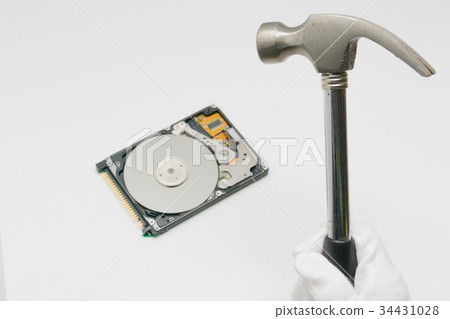 HDD hard disk destruction image HDD hard disk destruction image 34431028