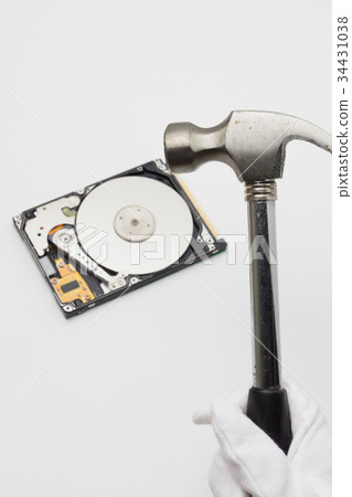 HDD hard disk destruction image HDD hard disk destruction image 34431038