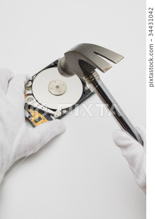 HDD hard disk destruction image HDD hard disk destruction image 34431042