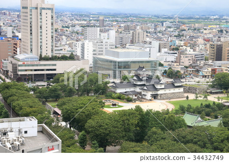 富山市都市風景 34432749