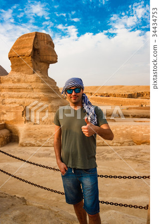 Near the sphinx in Giza. Cairo, Egypt Near the sphinx in Giza. Cairo, Egypt 34434753