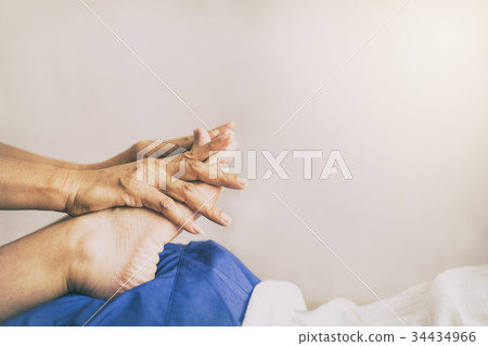 Feet massaging position in Thai Massage course Feet massaging position in Thai Massage course 34434966