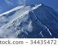 Mt. Fuji in winter B 34435472