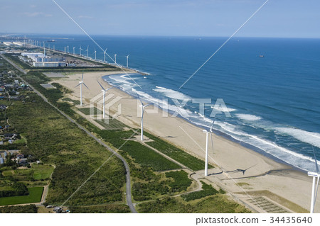 鳥瞰鹿島工業區風力發電 鳥瞰鹿島工業區風力發電 34435640