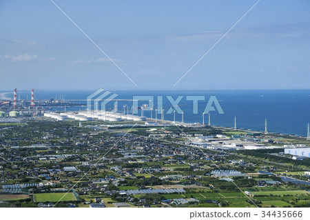 Aerial view Kashima industrial area 34435666