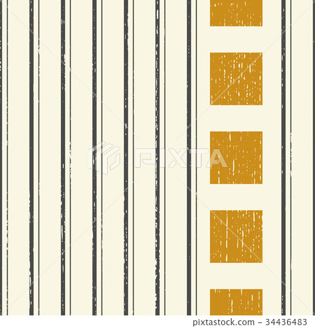 Seamless Vertical Stripe and Square Pattern 34436483