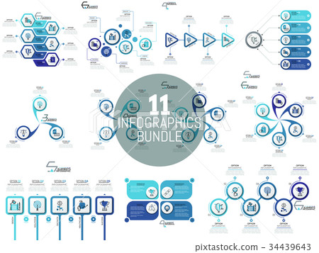Big bundle of minimal infographic templates 34439643