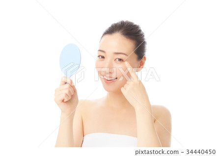 A woman with a mirror A woman with a mirror 34440450