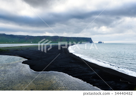 Incredible view of the Black beach 34440482