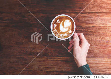 Relaxing Cozy in Cafe Concept Relaxing Cozy in Cafe Concept 34440732