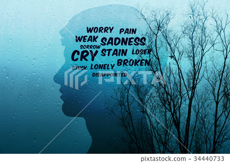 Sadness in Life Concept 34440733