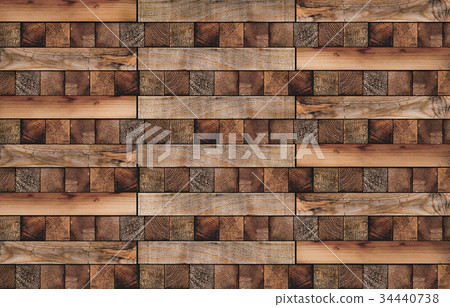 Stack of Chopped Firewood Logs Stack of Chopped Firewood Logs 34440738