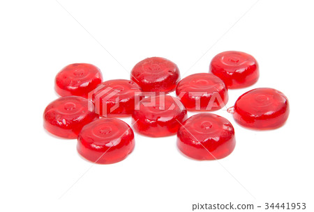 Red jelly candies Red jelly candies 34441953