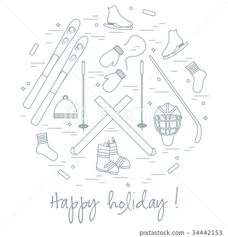 different elements of sports equipment different elements of sports equipment 34442153