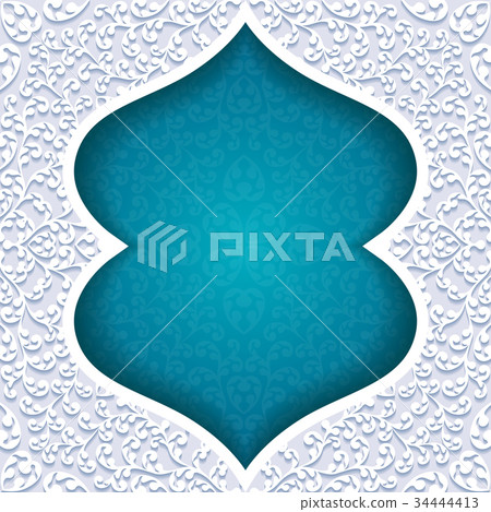 Abstract background with traditional ornament Abstract background with traditional ornament 34444413