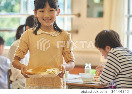 Elementary school lunch lunch break 34444543