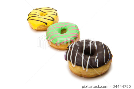 Donuts in glaze isolated 34444790