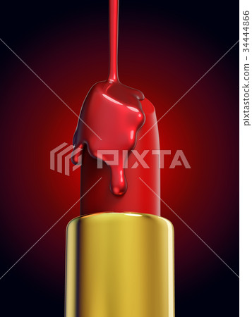 Red lipstick and nail polish on red and black Red lipstick and nail polish on red and black 34444866