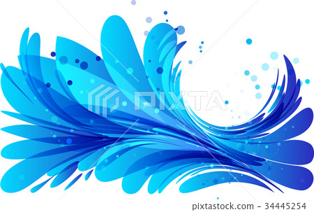Water background with a round frame Water background with a round frame 34445254