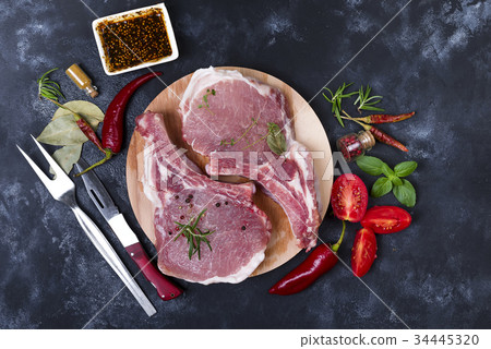 raw beef steak 34445320