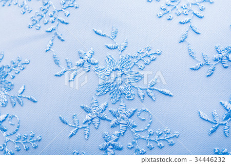 Blue guipure, embroidery Blue guipure, embroidery 34446232